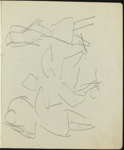 Tancerze i wykonawcy (strona ze szkicownika) autorstwa Ernst Ludwig Kirchner