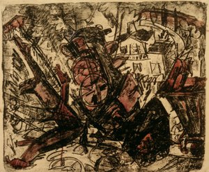 Wypadek kolejowy autorstwa Ernst Ludwig Kirchner