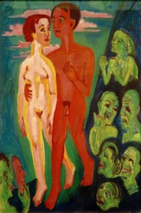 Para przed ludźmi autorstwa Ernst Ludwig Kirchner