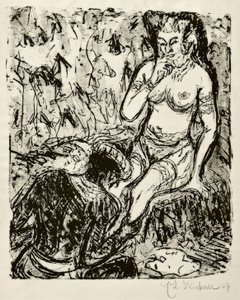 Hołd autorstwa Ernst Ludwig Kirchner