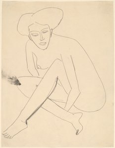Dodo w pozycji siedzącej autorstwa Ernst Ludwig Kirchner