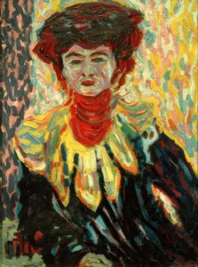 Doris z ortezą szyi autorstwa Ernst Ludwig Kirchner