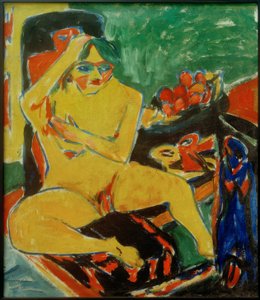 E.L.Kirchner, Akt w pracowni autorstwa Ernst Ludwig Kirchner