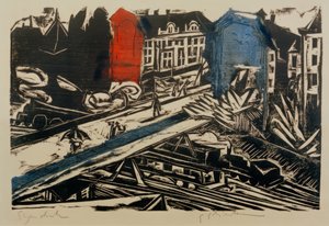 EL Kirchner, wiadukt wiaduktu Wannseebahn autorstwa Ernst Ludwig Kirchner
