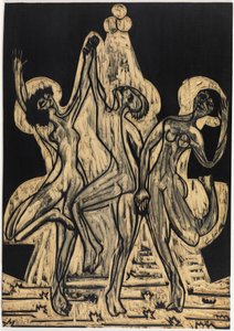 Taniec kolorów, zestaw do rysowania autorstwa Ernst Ludwig Kirchner