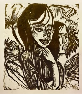 Dziewczyny z Fehmarn autorstwa Ernst Ludwig Kirchner