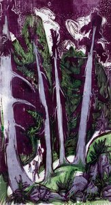 jodły autorstwa Ernst Ludwig Kirchner