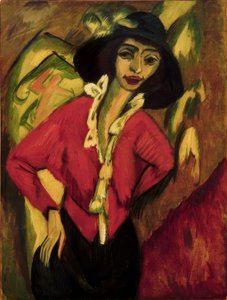 Głowa kobiety, Gerda autorstwa Ernst Ludwig Kirchner