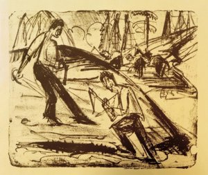 Wiosenna praca autorstwa Ernst Ludwig Kirchner