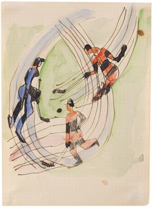 Hokeiści, ok. 1934. autorstwa Ernst Ludwig Kirchner