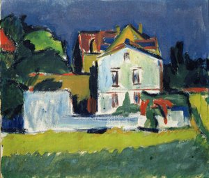Namas kraštovaizdžio poli autorstwa Ernst Ludwig Kirchner