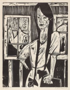 Młoda dziewczyna. 1921 autorstwa Ernst Ludwig Kirchner