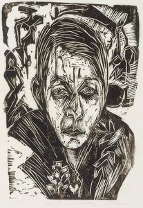 Młoda dziewczyna z papierosem autorstwa Ernst Ludwig Kirchner