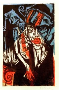 Walki (męki miłości) autorstwa Ernst Ludwig Kirchner