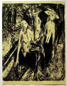 Kokosy na Kurfürstendamm autorstwa Ernst Ludwig Kirchner