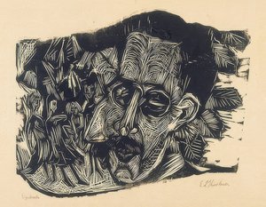 Szef dr Ludwig Binswanger i małe dziewczynki. 1917/18 autorstwa Ernst Ludwig Kirchner