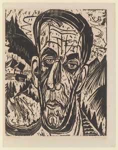 Głowa van de Velde, jasna. – Van de Velde między Bergen autorstwa Ernst Ludwig Kirchner
