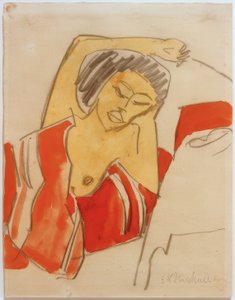 Kłamliwa Murzynka autorstwa Ernst Ludwig Kirchner