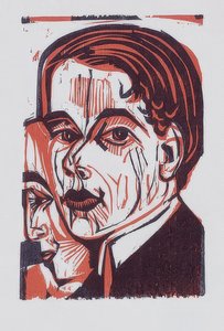 Głowa mężczyzny (autoportret). 1926 autorstwa Ernst Ludwig Kirchner