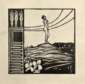 Męska postać na górze (Die Sehnsucht) autorstwa Ernst Ludwig Kirchner