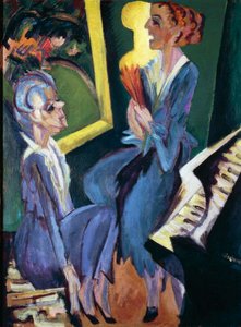 Pokój muzyczny autorstwa Ernst Ludwig Kirchner