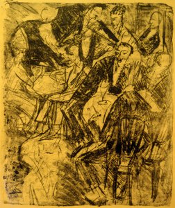 Restauracja muzyczna autorstwa Ernst Ludwig Kirchner