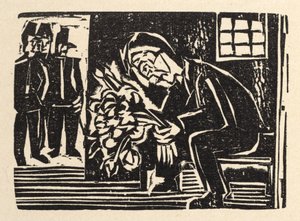 Przy głównej drodze. Opowiadania Jakoba Bossharta. Apostoł pokoju - W celi autorstwa Ernst Ludwig Kirchner