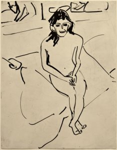 Bez tytułu (Marcella) autorstwa Ernst Ludwig Kirchner