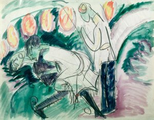 Pantomima III autorstwa Ernst Ludwig Kirchner