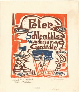 Cudowna historia Petera Schlemihla (strona tytułowa) autorstwa Ernst Ludwig Kirchner