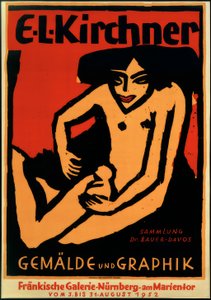 Plakat do wystawy E.L.K., Fränkische Galerie, Norymberga, 1952