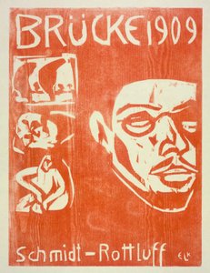 Portret Schmidta-Rottluffa, 1909 autorstwa Ernst Ludwig Kirchner