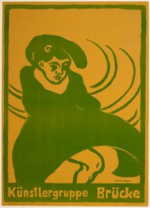 Plakat do Mostu autorstwa Ernst Ludwig Kirchner