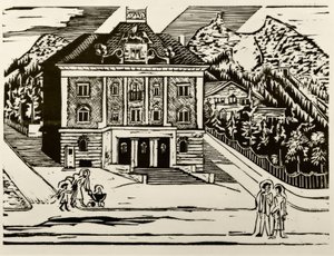 Poczta w Davos autorstwa Ernst Ludwig Kirchner