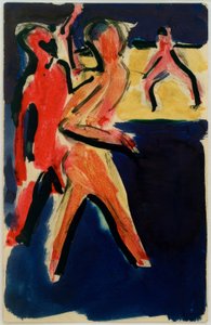Pocztówka do Ericha Heckela z 23. autorstwa Ernst Ludwig Kirchner
