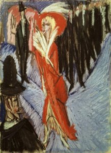 Obróć tutaj autorstwa Ernst Ludwig Kirchner