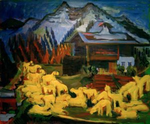Stado owiec autorstwa Ernst Ludwig Kirchner