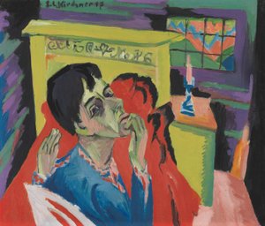 Autoportret jako chory (Chory) autorstwa Ernst Ludwig Kirchner