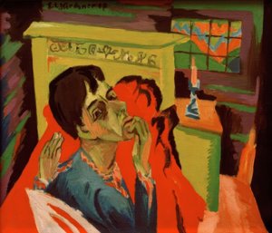 Autoportret jako osoba chora autorstwa Ernst Ludwig Kirchner