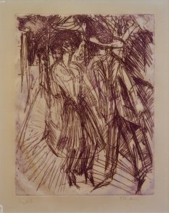Cocotte oferująca się autorstwa Ernst Ludwig Kirchner