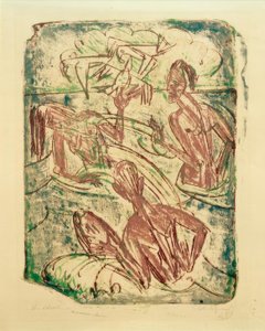 Rozpryskiwanie autorstwa Ernst Ludwig Kirchner