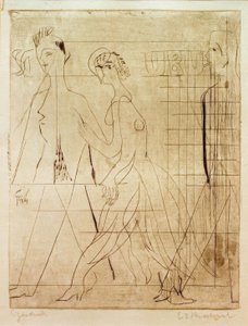 Scena uliczna autorstwa Ernst Ludwig Kirchner