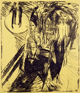 Streetwalkers na Kurfurstendamm autorstwa Ernst Ludwig Kirchner