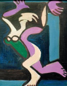 Tańczący akt kobiecy, Gret Palucca autorstwa Ernst Ludwig Kirchner