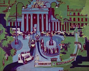 Brama Brandenburska, Berlin autorstwa Ernst Ludwig Kirchner