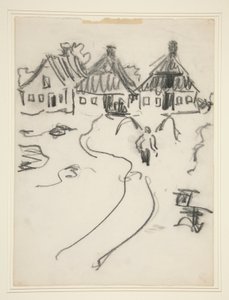 Trzy domy autorstwa Ernst Ludwig Kirchner