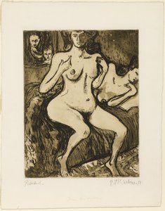 Dwie siostry autorstwa Ernst Ludwig Kirchner