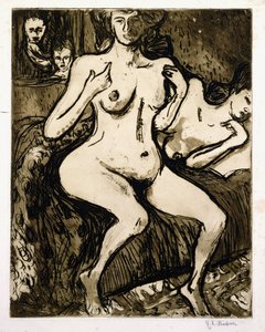 Dwie kobiety, 1907 autorstwa Ernst Ludwig Kirchner