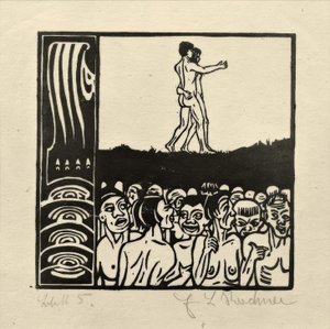 Przed ludźmi autorstwa Ernst Ludwig Kirchner