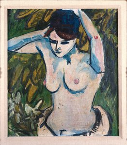 Kobieta z podniesionymi rękami, 1910 autorstwa Ernst Ludwig Kirchner